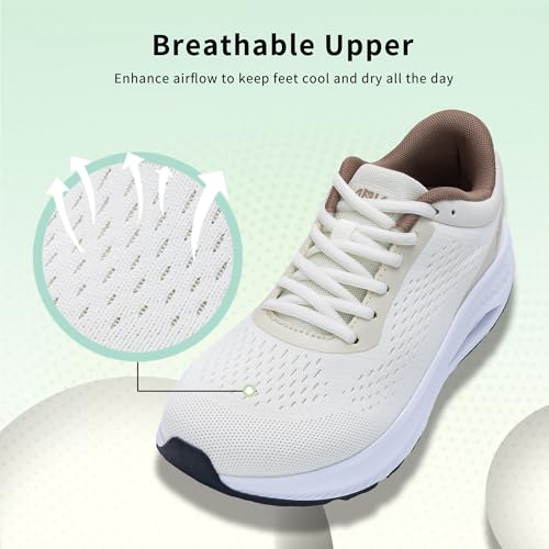 Image of Wide Toe Box Shoes Women Arch Support Walking Sneakers Orthotic Tennis Shoes for Plantar Fasciitis Bunions
