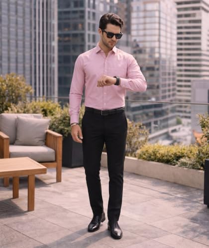 Image of Diverse Men's Stylish Poly Cotton Casual Shirt || Full Sleeve Button-Down Shirt with Single Pocket || Comfortable Breathable Fabric || Perfect for Casual Office and Outing Wear