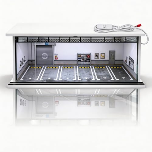 Display Case for Hot Wheel with LED Light Stackable Mega