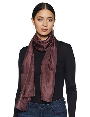 Stylore 100% Silk Scarf Lightweight Sunscreen Shawl Wrap Scarves Burgundy Long