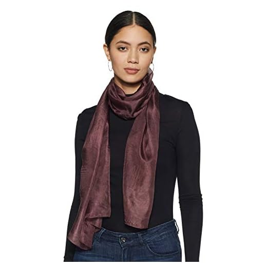 Stylore 100% Silk Scarf Lightweight Sunscreen Shawl Wrap Scarves Burgundy Long