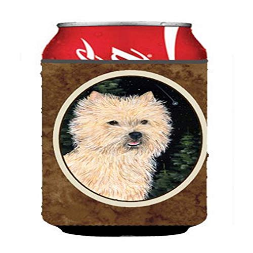 Caroline's Treasures SS8502CC Starry Night Cairn Terrier Can or Bottle Hugger Cooler Washable Drink Sleeve Collapsible Beverage Insulated Holder, Can Hugger, Multicolor