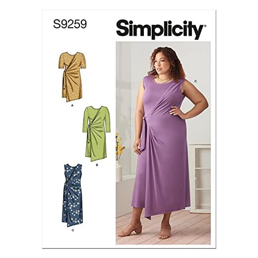 SIMPLICITY SS9259F5 Plus Size klänning F5 (18W-20W-22W-24W-26W), vit