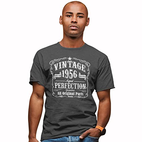 Feisty And Fabulous, Funny 66Th Birthday Shirts For Men, 66Th Birthday Shirts For Men, Gray 1956, 66 Year Old #TOP5