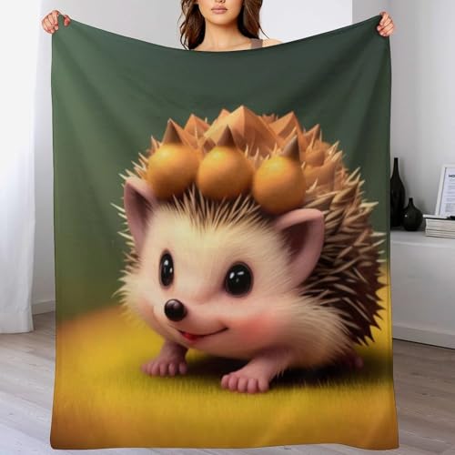 Manta de erizo para sofa de franela suave para las cuatro estaciones 2