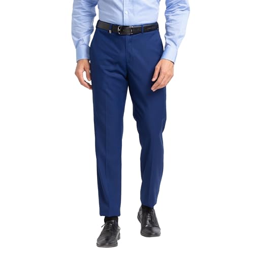 Image of Park Avenue Super Slim Fit Medium Grey Trouser for Men