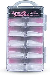 Molde F1 Bailarina Unhas de Gel, Arte Sedução, 100 Unidades