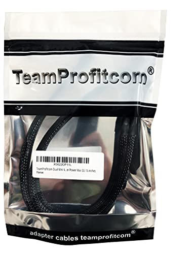 Teamprofitcom Dual Mini 6 Pin To 8 Pin Pci Express Video Card Power Adapter Braided Sleeved Cable For Mac Pro Tower/Power Mac G5 15-Inches #TOP4