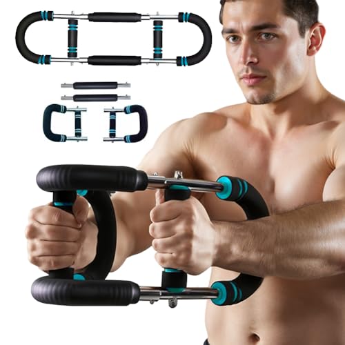 Shaker Twister Arm Trainer, 66-110Ib Strength Training Equipment for Men, Chest Exerciser, Portable Forearm Trainer, Home Gym Fitness Equipment for Full Body Workout, Bicep & Back Muscle Training Tool