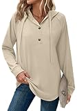 Hoodies for Women Long Sleeve Sweatshirts Fall Fashion Casual Womens Tops Apricot