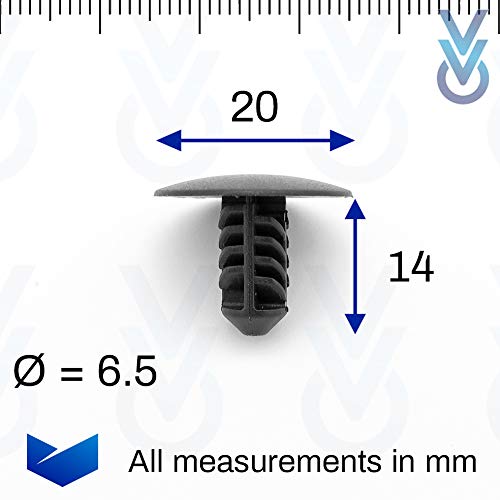 10 Clips De Fixation Pour Isolation Capot Voiture - Compatible Passat, Lavida, Minerva