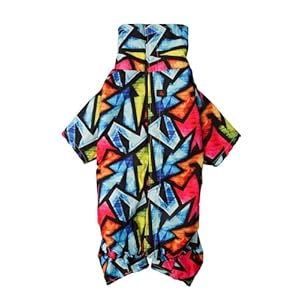 Graffiti Dog Raincoat - Waterproof 4 Legged Dog Rain Coat Cotton Lined, Rainproof Jacket for Fall Winter, Cold Snowy Weather Coat with Leash Hole for Puppy Small Medium Large Dogs (X-Small) Graffiti Dog Raincoat – Waterproof 4 Legged Dog Rain Coat Cotton Lined, Rainproof Jacket for Fall Winter, Cold Snowy Weather Coat with Leash Hole for Puppy Small Medium Large Dogs (X-Small)