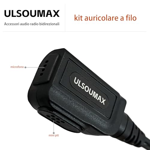 Auriculares con botón PTT y micro para Motorola CP185 CP040 CLS1410 6