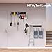 Gatsowm Tool Storage Rack Wall Mount, 64 Inch Adjustable Garden Tool Organizer, Heavy Duty Garage Wall Organizer Rack, Yard Tool Organizer System for Rake Shovel Broom Mop Wall Holder