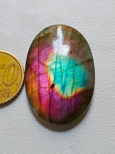 Labradorite violette naturelle pierre pour bague pendentif collier - 3