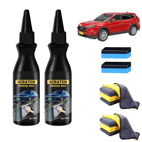 Efface Rayure Profonde Voiture, Car Scratch Remover,Modèle Crème de réparation de Rayures de Voiture, Efface Rayures Anti Rayures Pâte Réparation (2 Pièces)