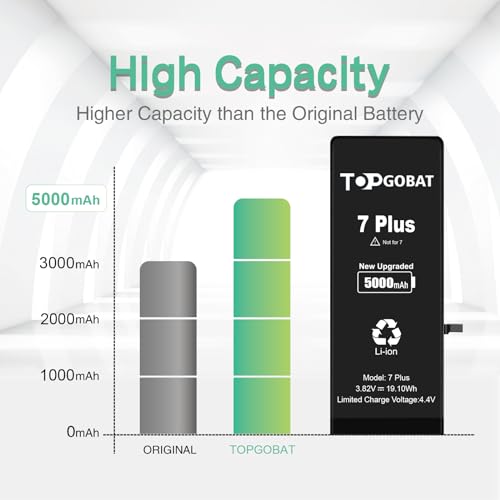 Batterie iPhone 7 Plus modèle A1784 bloc de remplacement 5000 mAh - 7