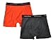 Calvin Klein Little/Big Boys' Assorted Boxer Briefs (Pack of 2) (Small / 6-7, Orange/Charcoal)