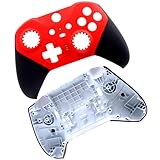 Deal4GO Front Housing Shell Faceplate Cover with Back Shell Case kit Replacement for Xbox One Elite 2 Controller Model 1797 (Red)