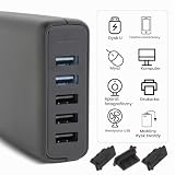 20 sztuk zatyczek ochronnych USB, zatyczki przeciwpyłowe typu USB-A, silikonowe, chronią każde złącze USB-A, zatyczki chroniące przed kurzem, nadają się do laptopów i komputerów stacjonarnych (czarne)