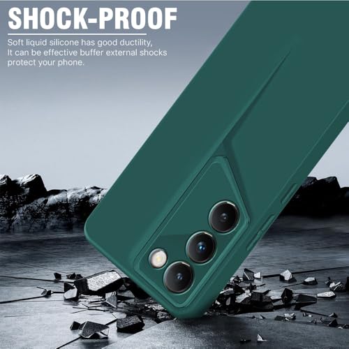 Image of WOW IMAGINE Slim Back Cover for Vivo Y200e 5G | Vivo T3 5G | Blade Series Ultra Thin Case with Lightweight Design | Camera Protection | Soft Matte Silicone Flexible Mobile Case - Green