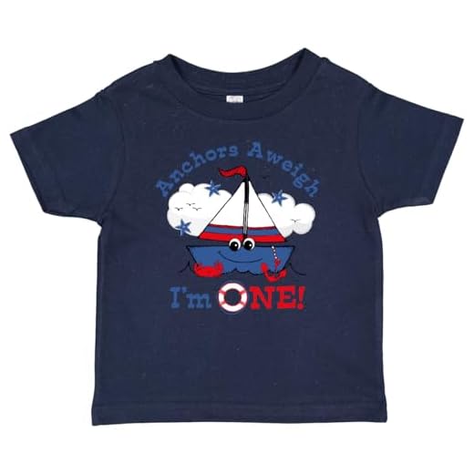 inktastic Little Sailboat 1st Birthday Baby T-Shirt 12 Months Navy Blue 116a1