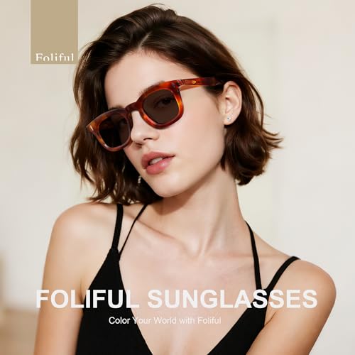 Square Polarized Acetate Sunglasses for Women Vintage Womens Sunglasses Trendy Lightweight Frame3