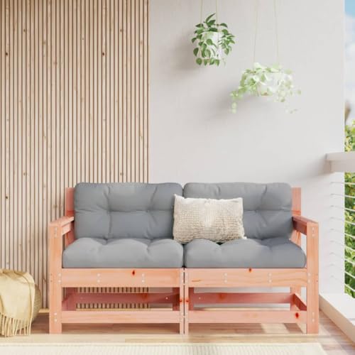 AJJHUUKI Sillas de jardín con cojines, 2 piezas de madera maciza Douglas