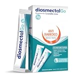 DiosmectalGo® - Antidiarroico Adulti e Bambini 8+, 12 Monodose Pronte da Bere a Base Diosmectite 3g, Dispositivo Medico Blocca&Tratta Diarrea, Allevia Dolori, Ripara Danno Intestinale, Caramello Cacao
