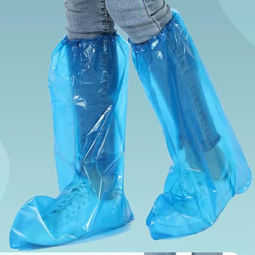 10Pcs Disposable Shoe Covers, Waterproof Non-Slip Rain Boot Covers for Outdoor Cycling, Drifting, Camping, Rainy Day Protective Foot Covers