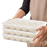 Erconsso Portahuevos Para - 3 Piezas Antiadherentes Con Tapa | Contenedor De Huevos Y Soporte De Albóndigas Para | Para Microondas Frigorífico Encimera De Cocina Despensa Hogar