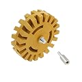 DOITOOL 1pc 4 Automotive Tools Air Tools Decals for Cars Eraser Wheel Pneumatic Eraser Wheel Rubber Eraser Wheel Plastic Head Glue Sticker Golden Detergent Wheel Automotive Stickers