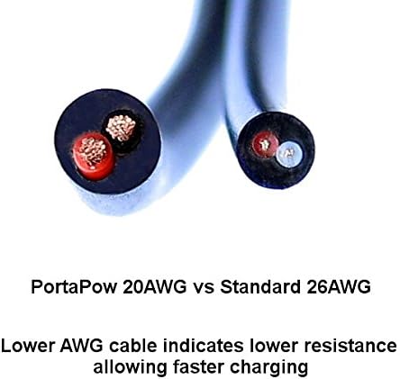 PortaPow 3.3ft Data Block Micro USB Cable (2 Pack)