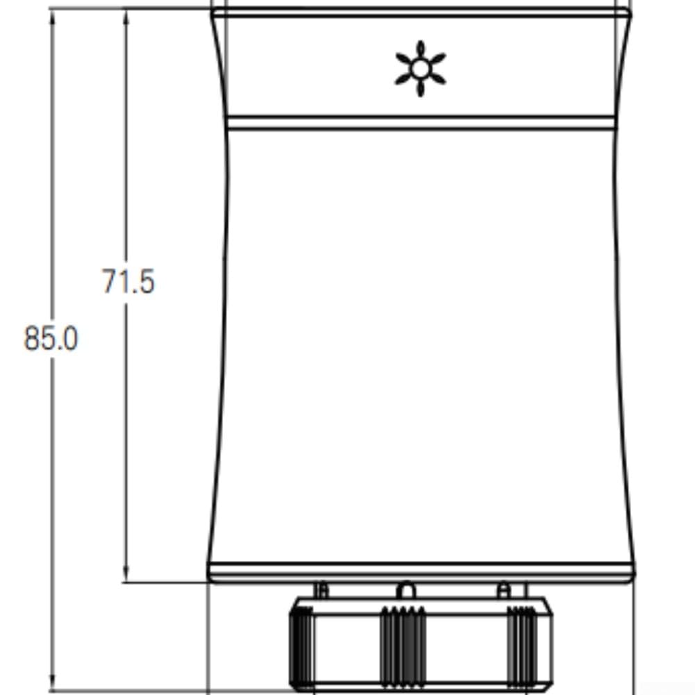 Termostato digitale per termosifone TRV con programmazione programmabile e controllo tramite app, valvola di riscaldamento intelligente di ricambio per sistema domestico, bianco, 8,5 x 5,2 cm (1)