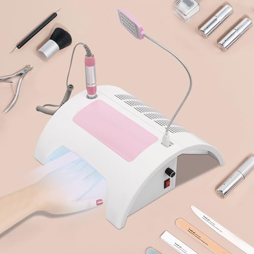Recolector de polvo y lámpara de uñas 5 en 1 XIJIE miniatura 2