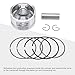GOOFIT 57.4mm Piston Ring Assembly Kit for GY6 157QMJ ATV Go Kart Moped Scooter