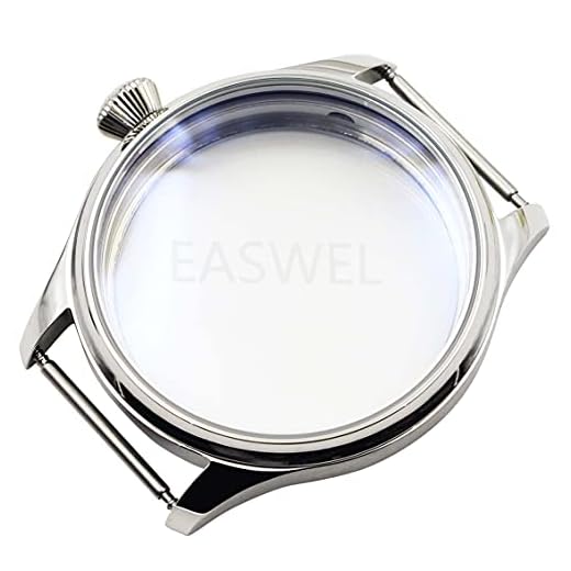 44mm Stainless Steel Silver Watch Case Fit ETA 6497/6498 Seagull ST36 Movement