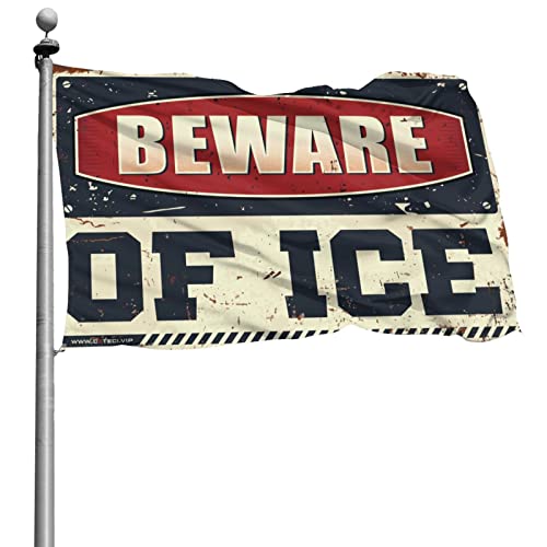 Drapeaux de glace géants de 152 x 244 cm au design original et graphique