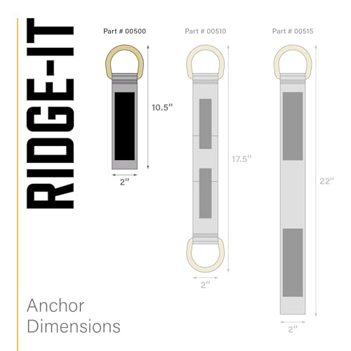 Guardian Fall Protection 00500 RIDG-1 Single D-Ring Roof Anchor with Nails 11-Inch in Length and 1 D-ring, 9¾" by Guardian Fall Protection - Image 5