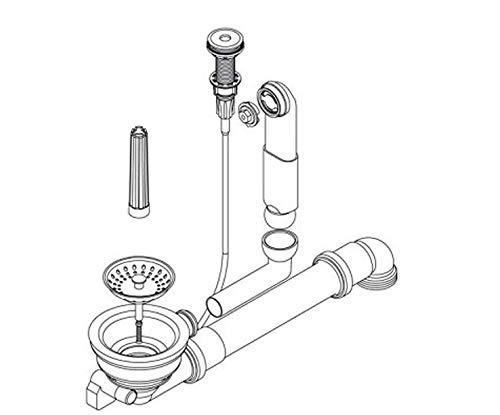 Preisvergleich Produktbild SCHOCK Premium Ab- und Überlaufgarnitur 629313PD für MONO N-100