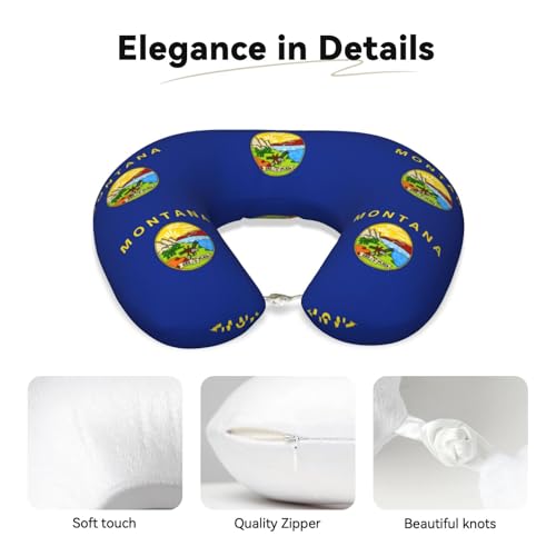 Almohada de cuello para viaje con diseño Montana miniatura 4