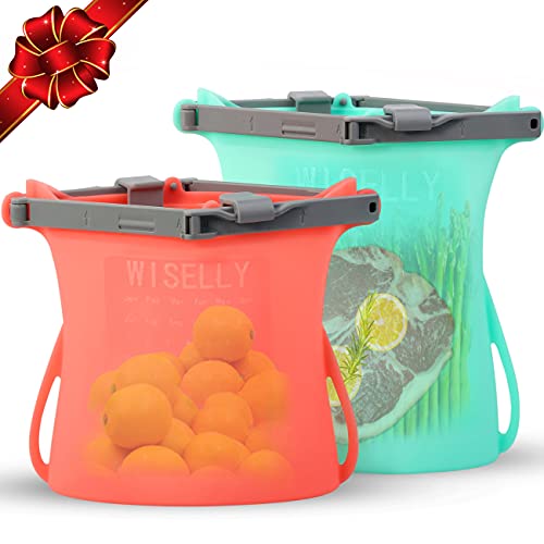 Gallon-Reusable-Premium-Silicone-Freezer-Dishwasher-Safe-Stand-Up-Collapsible-Bags-Food-Storage-Food-Bags-No-Pop-Open-Easy-Clean-Dry-Thick-Food-Containers-For-Freeze-Boil-Heat-Meats-Marinates