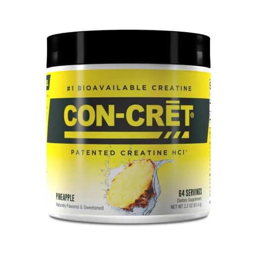 ProMera Sports CON-CRET Patented Creatine HCl Powder, Pineapple Stimulant-Free Workout Supplement for Energy, Strength, and Endurance, 64 Servings