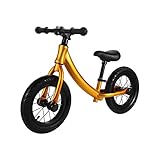 ✔Maximalgewicht 50 kg Chenglian Laufräder 12 Zoll Kohlefaserrahmen Kinder Carbon Fahrrad Kinder Balance Fahrrad Erste Fahrrad Für 2~6 Jahre Altes Kind Carbon Komplette Fahrrad Für Kinder (Farbe : Gold)
