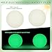 Elcoho 12 Pcs Round Ice Hockey Balls, Glow in The Dark Party Pucks, Green Floor Puck Bulk with Drawstring Bag for Youth Adults Outdoor Indoor Sports Games Practicing & Training, 2.6 x 2.6 Inch