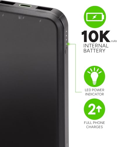 Mophie powerstation prime10 - Portable Power Bank with 10,000mAh Internal Battery, 18W USB-C PD Fast Charging, Charge 3 Devices Simultaneously, LED Power Indicator - Best Mom - Thumbnail 3