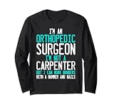 Lustiger Orthopädischer Chirurg Knochenspezialist Orthopäde Chirurg Langarmshirt