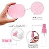 anezus 11 Pcs DIY Facial mask Mixing Tool Kit with Bowl Stick Spatula Silicone Brush Spray Bottle Puff Soaking Bottle Gauges (Pink)