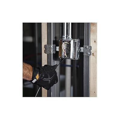 Klein Tools 40232 Wire Pulling Gloves, Extra Grip Work Gloves with Thumb Reinforcements and Grip Patches on Palm and Fingertips, Medium