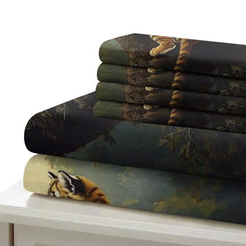 Housse de couette chien surfeur fermeture éclair parure de lit anti plis
